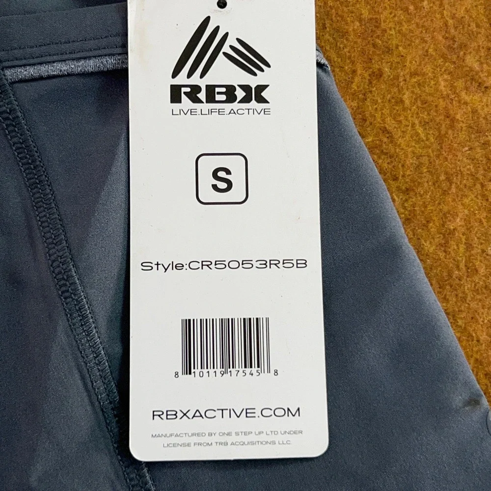 RBX Womens Size Small Gray Drawstring Pockets Athletic Shorts NWT
